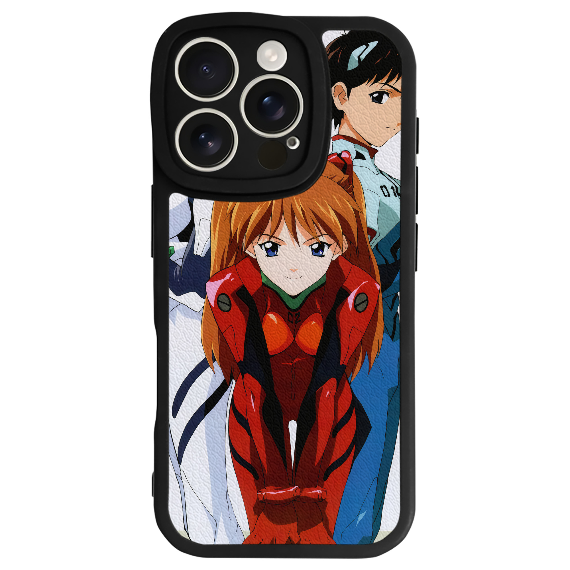 （画像用） EVA 新世紀エヴァンゲリオン 【iPhone 16シリーズ対応】シリコンスマホケース（レザー調） 材質：シリコン